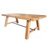 Table à manger en bois de pin 2m design industriel