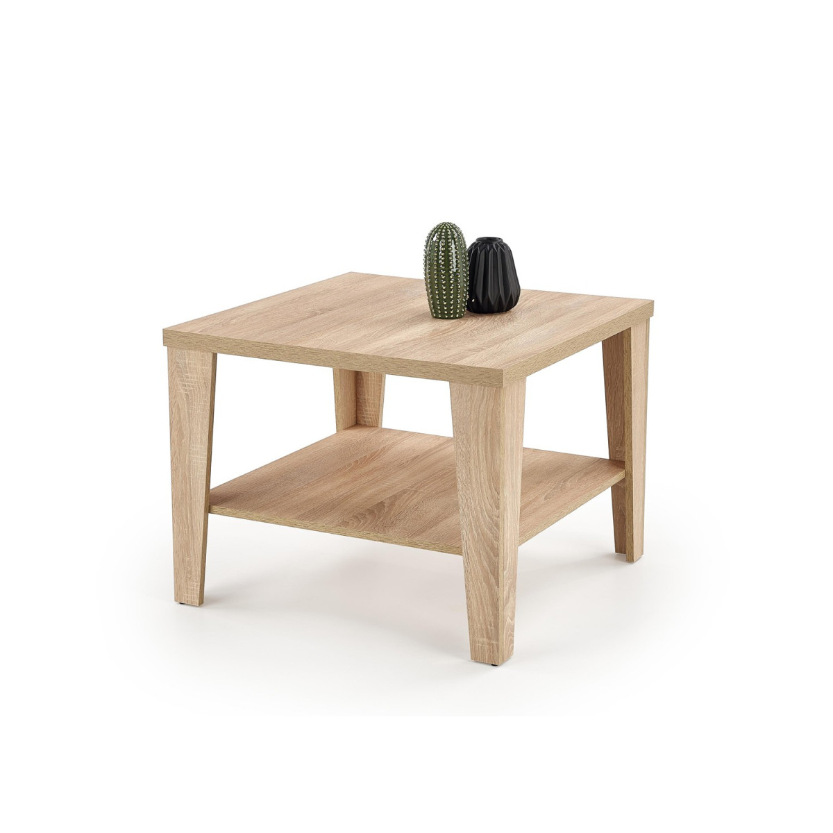 Table basse carrée pas cher couleur chêne sonoma