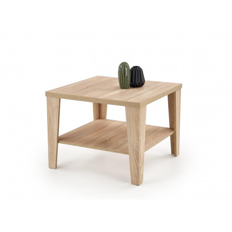 Table basse carrée pas cher couleur chêne sonoma