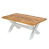Table basse style campagne chic bois massif de manguier