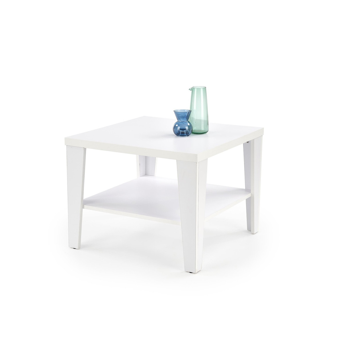 Table basse carrée 70 cm blanche pas cher