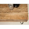 Table basse 1m bois massif de manguier & pied épingle