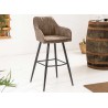 Chaises de bar couleur taupe vintage