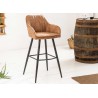 Tabourets de bar vintage marron