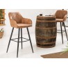 Tabourets de bar vintage marron