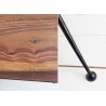 Table basse style rétro bois massif sesham 100 cm