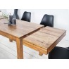 Table de repas avec allonges 120-200 cm bois massif shesham