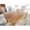 Table de repas bois massif de sesham 120 cm