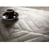 Table basse carrée plateau bois massif gris 60 cm