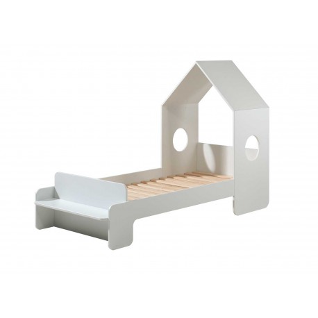 Lit cabane blanc 2 couchages