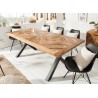 Table bois massif de manguier contemporaine