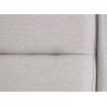 Lit tissu gris clair couchage 140 ou 160 cm