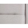 Lit tissu gris clair couchage 140 ou 160 cm