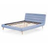 Lit tissu bleu couchage 140 ou 160 cm
