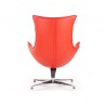 Fauteuil relax pivotant simili cuir rouge