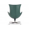 Fauteuil relax pivotant simili cuir vert