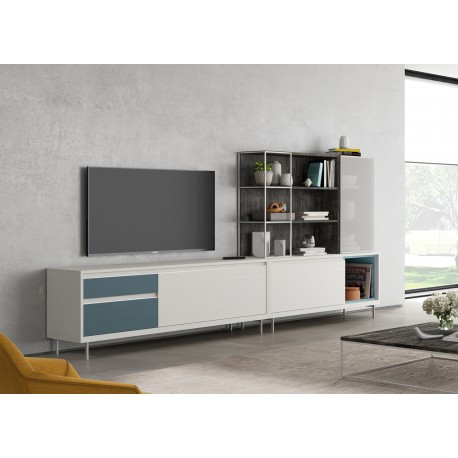 Meuble tv contemporain avec rangements