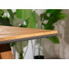 Table de jardin rectangulaire en bois d'acacia 180 cm