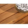 Table de jardin rectangulaire en bois d'acacia 180 cm