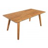 Table de jardin rectangulaire en bois d'acacia 180 cm