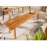 Banc de jardin en bois d'acacia 180 cm