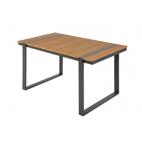Table de jardin en aluminium et composite 123 cm