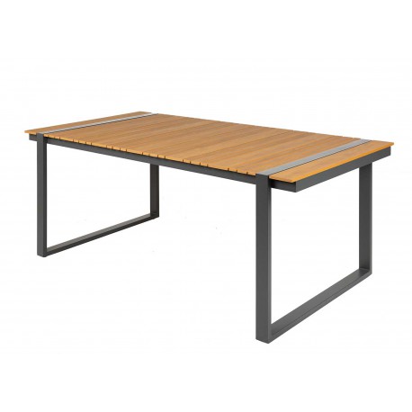 Table de jardin en aluminium et composite 180 cm