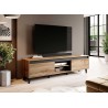 Meuble TV gris anthracite et chêne 1m70