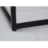 Table basse de salon bois massif 1 niche et 2 tiroirs