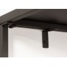 Meuble étagère en métal noir 180 cm