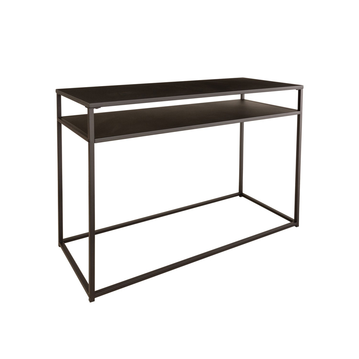 Console métal noir 100 cm
