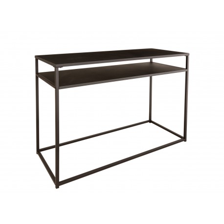 Console métal noir 100 cm
