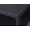 Table basse rectangulaire en métal noir 100 cm