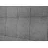 Tête de lit capitonnée en tissu gris 140 cm