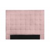 Tête de lit capitonnée en tissu rose 140 cm
