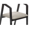 Chaises velours gris et bois