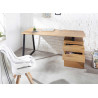 Bureau en bois avec caisson de 3 tiroirs