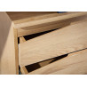 Bureau en bois avec caisson de 3 tiroirs