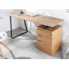 Bureau en bois avec caisson de 3 tiroirs