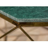 Table basse marbre vert et fer