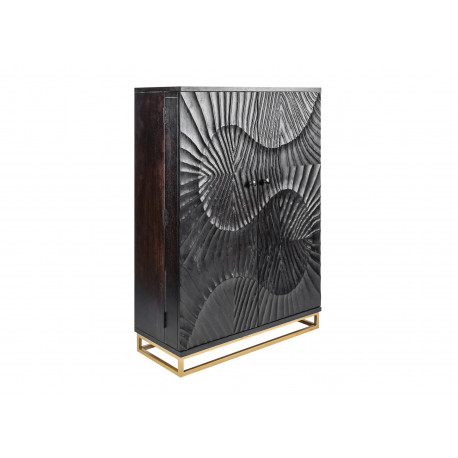 Meuble bar moderne avec rangement en bois massif