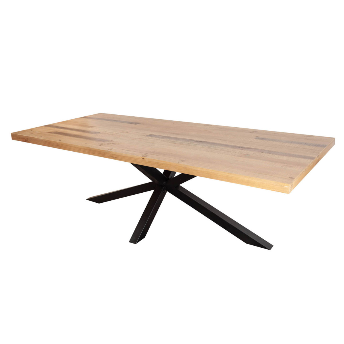 Table salle à manger en bois de pin recyclé 200 cm