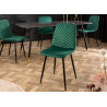 Lot de 4 chaises en velours vert