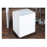 Bureau blanc brillant 140 cm