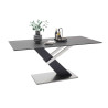 Table salle à manger rectangulaire céramique anthracite