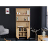 Buffet haut 168 cm placage chêne avec cannage
