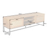 Meuble tv cannage 2 portes et 2 niches