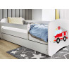 Lit camion pompier garçon 70x140, 80x160, 80x180 cm