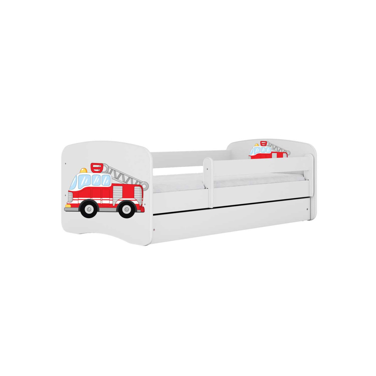 Lit camion pompier garçon 70x140, 80x160, 80x180 cm