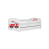 Lit camion pompier garçon 70x140, 80x160, 80x180 cm